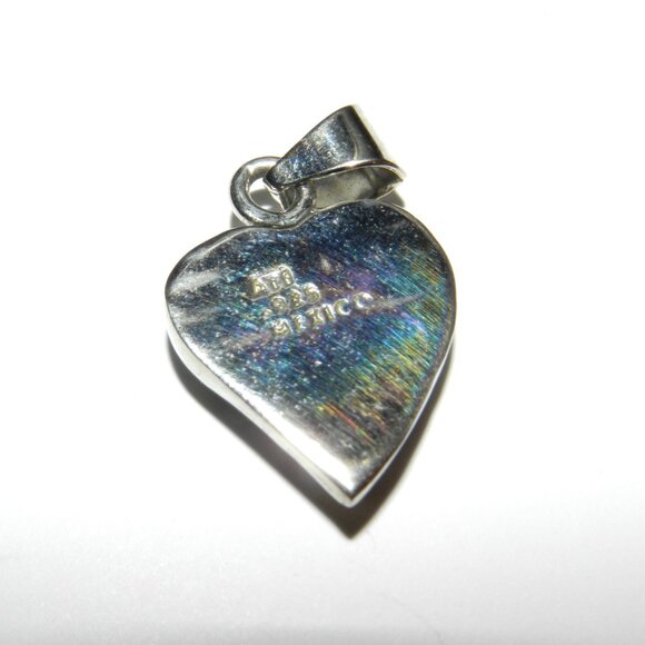 ATI Red Jasper Sterling Silver Mexico Earrings And Heart Shape Pendant Very Rare - Picture 8 of 10